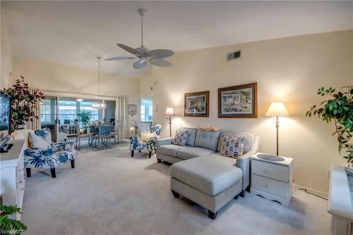 GREAT ROOM LOOKING TO DINING AREA.