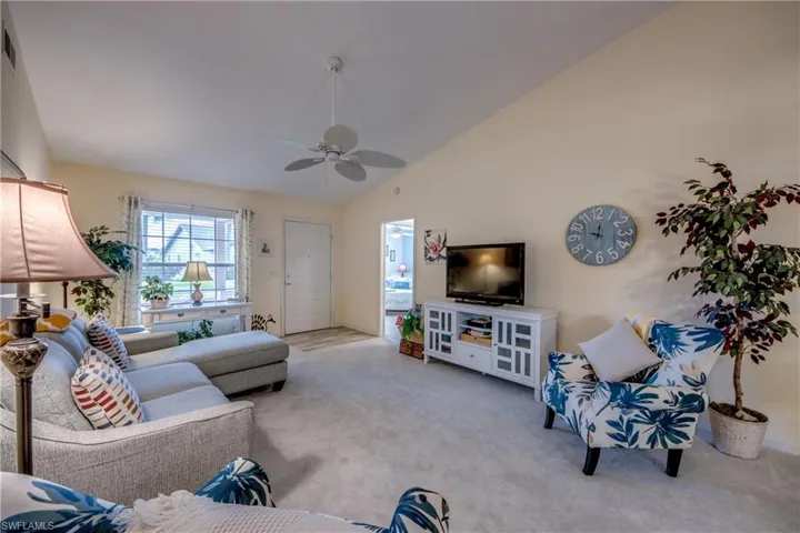 LOOKING TO FRONT ENTRY AND HALL TO GUEST QUARTERS.