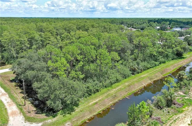 Drone / aerial view of a large body of water