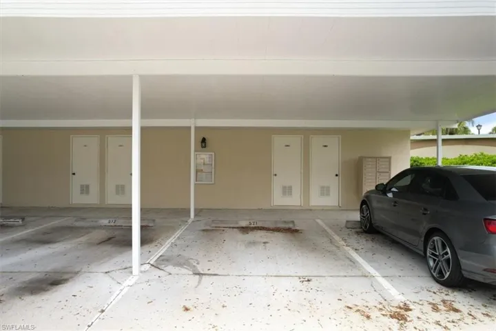 Covered Carport and Storage closet
