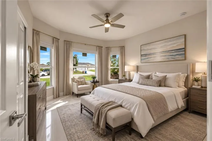 guest bedroom virtually staged
