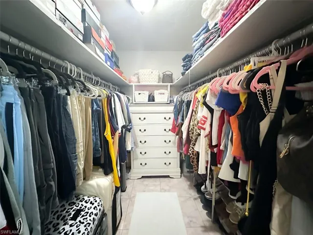 Master walk in closet