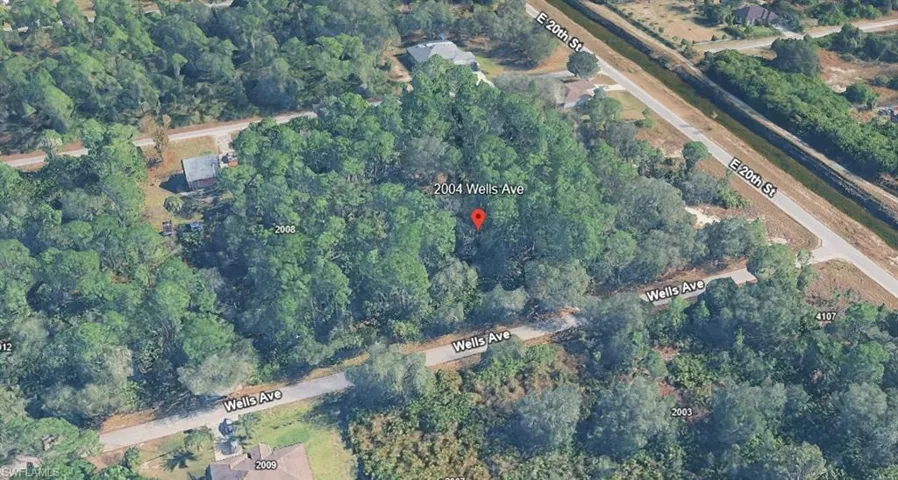 Aerial view of property's location - front