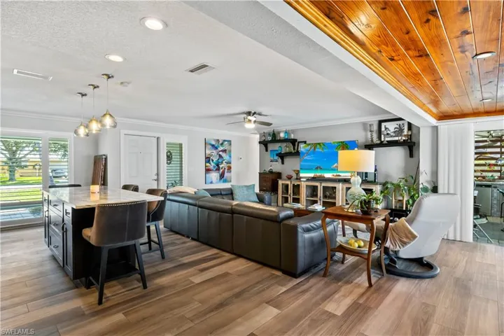 Open-concept great room designed for entertaining and seamless indoor-outdoor flow.