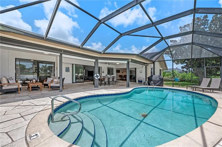 Private saltwater, heated pool with water view