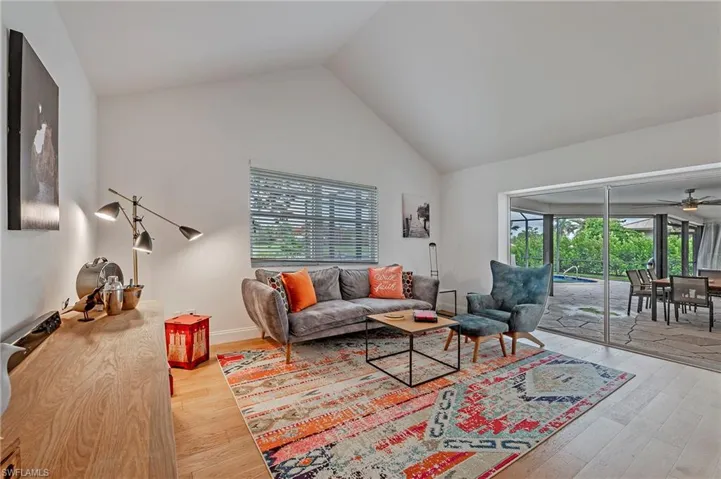 Living room with access to lanai