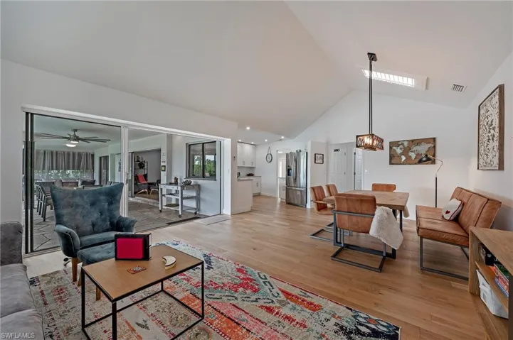Dining area with flow into living room