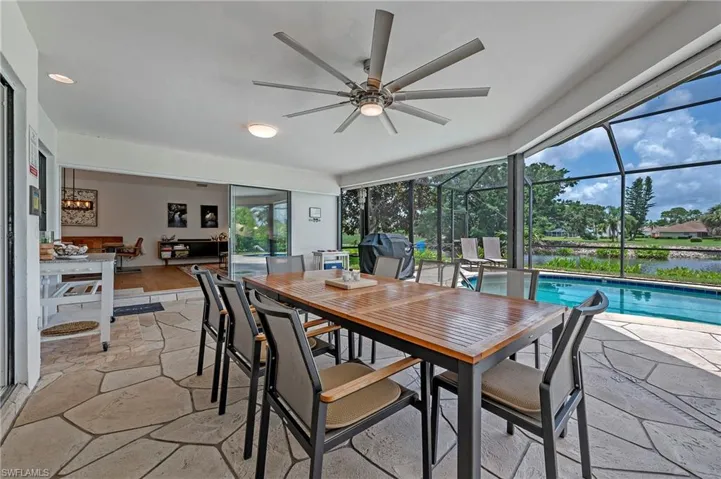Outdoor dining area