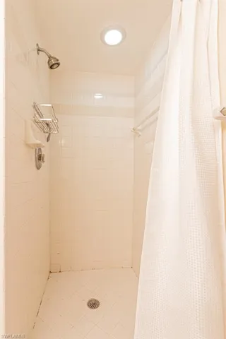 Bathroom with a shower stall