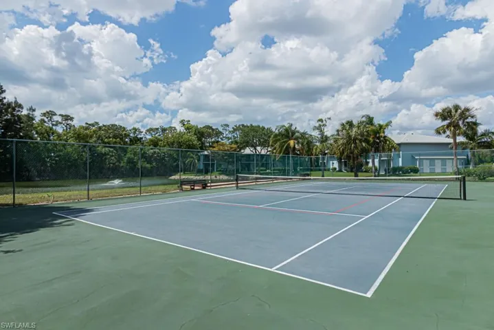 View of sport court with community basketball court and fence