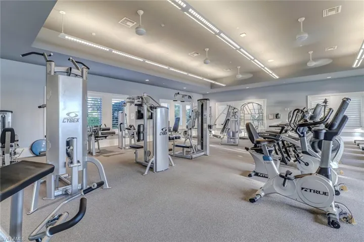 View of workout area