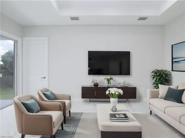 Living room - image virtually staged