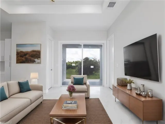 Living room - image virtually staged