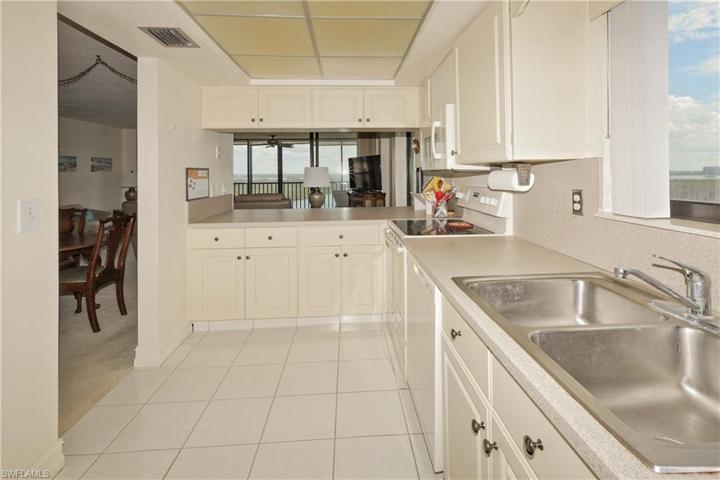Kitchen opens to Great Room, water views!
