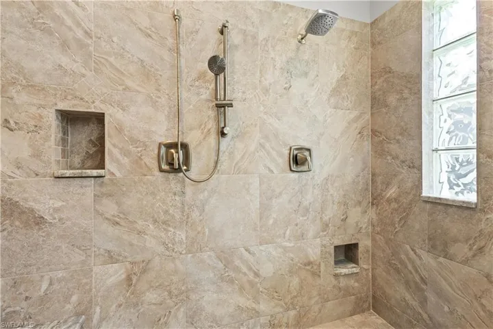 Details with tiled shower