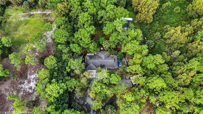View from above of property