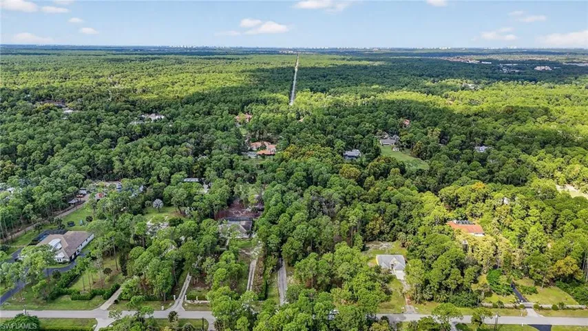 View of property location with a forest