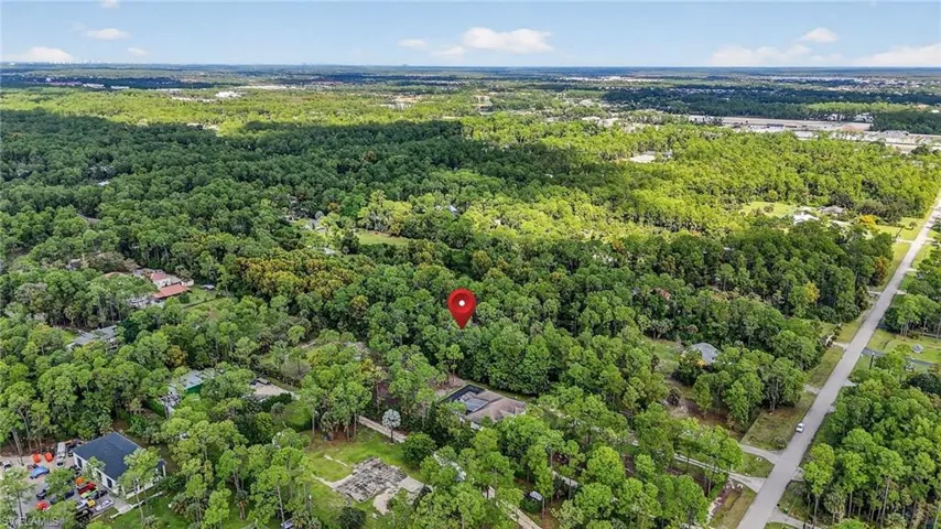 Aerial overview of property's location