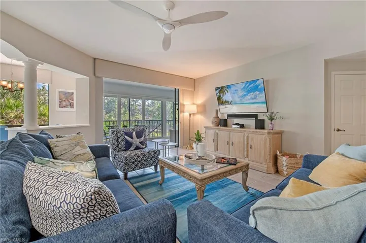 Living area opens to lanai.