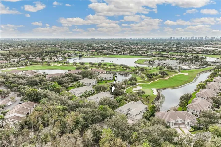 Aerial of condo in community