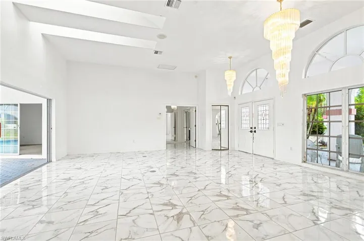 Front door entrance into the Living area