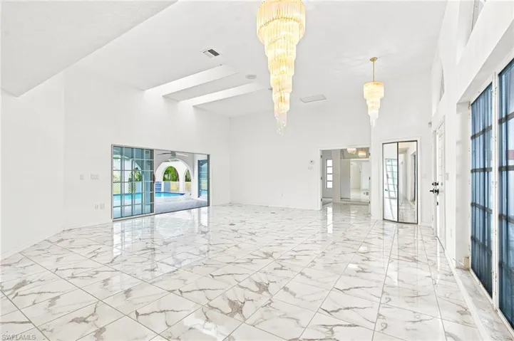 Front door entrance into the Living area