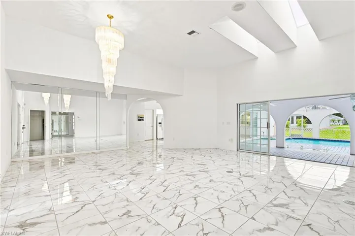 Front door entrance into the Living area