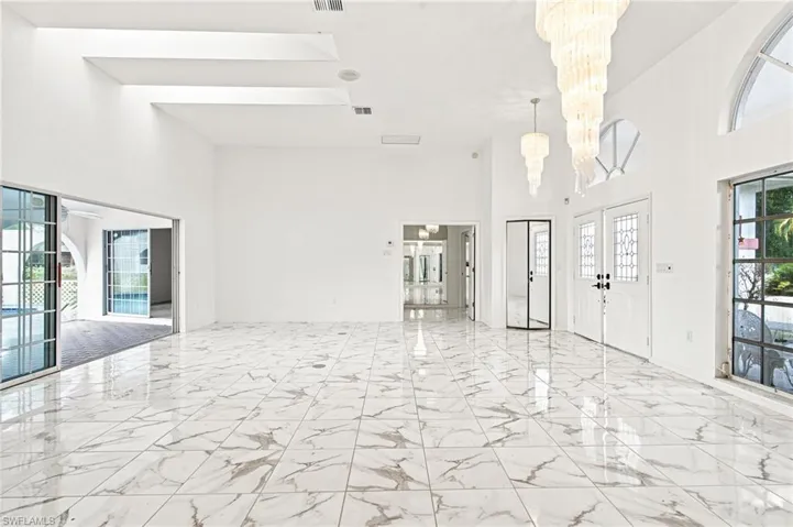 Front door entrance into the Living area