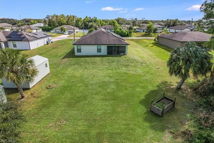 Huge back yard - now has fenced area!