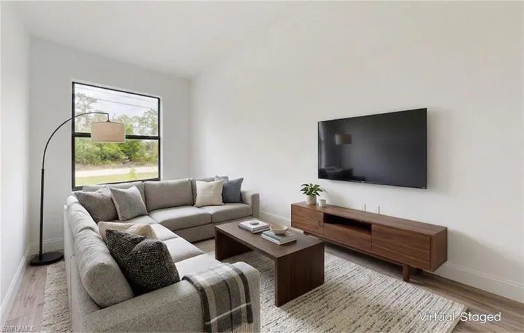Den - Family room Virtual staged