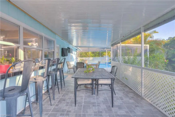 Screened lanai