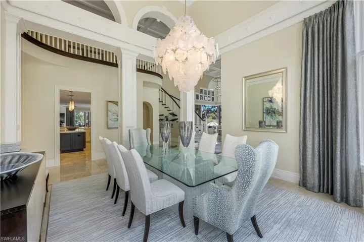 View of dining area from East side of home.