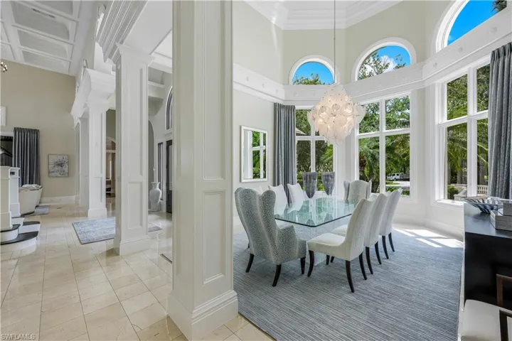The formal dining area will be enjoyed by all.