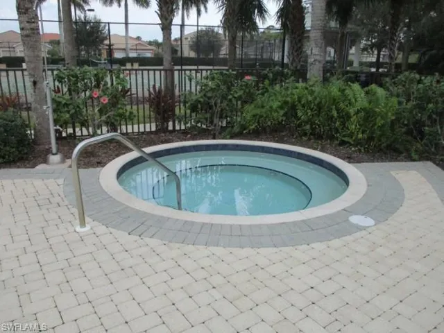 A substantial spa / hot tub for those cooler days