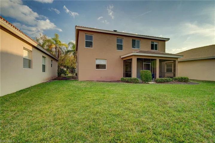 This waterfront backyard is perfect for enjoying our beautiful SWFL weather