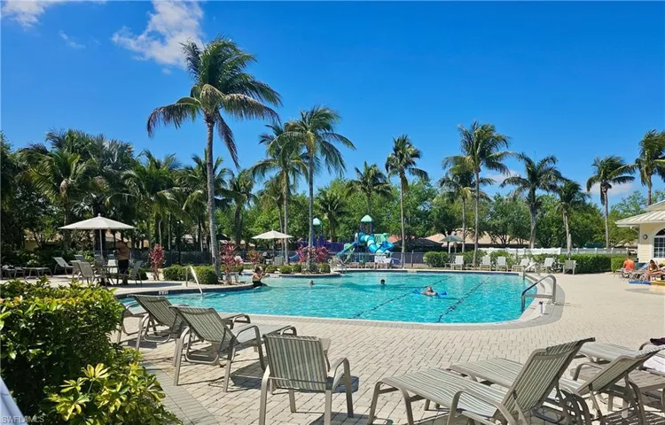 A large resort style community pool
