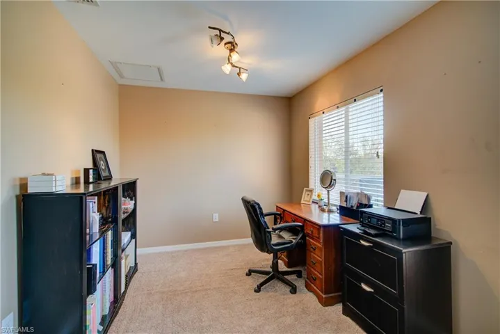 The master suite includes a 10' x 9' office space. Could also be a great sitting area