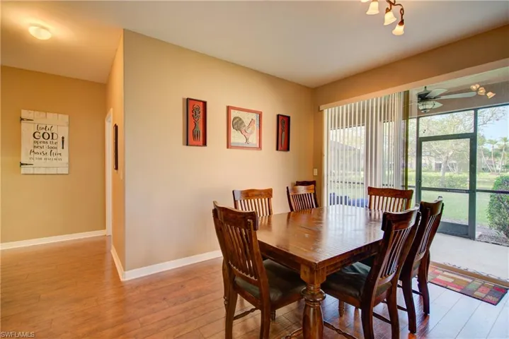 The dining area just off the kitchen is 12' x 9' with water views!