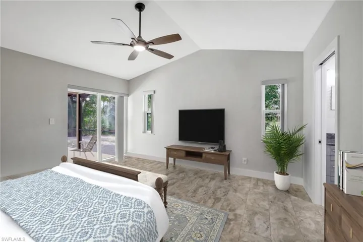 Virtually Staged with sliders out to the lanai