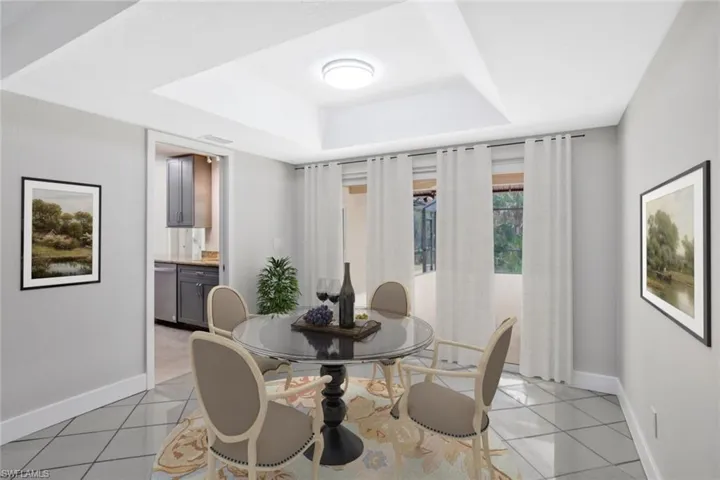 Virtually Staged Dining Room