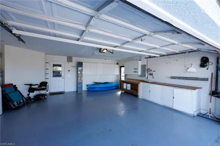 Garage with electric panel