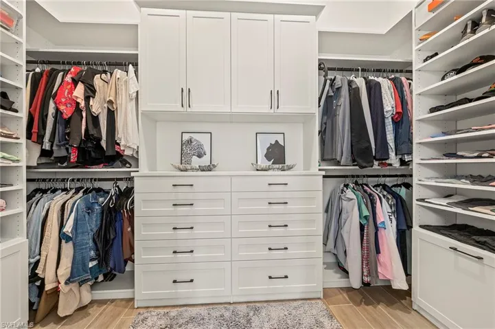Primary Room Closet w/ Built-in Cabinets