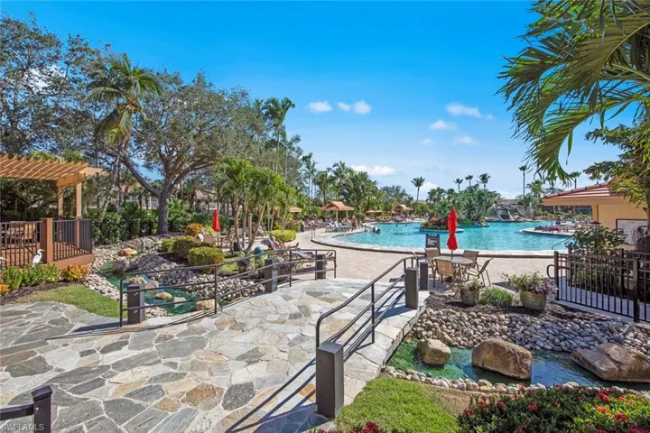 STONE WALK LEADING TO THE POOL