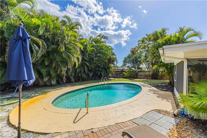 Private backyard