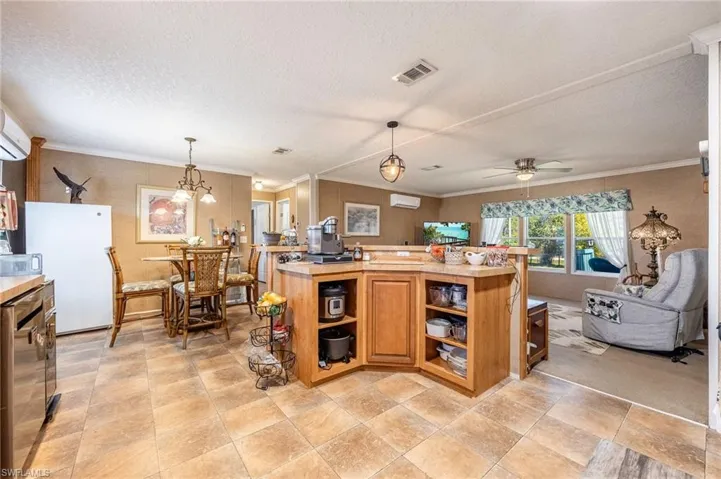 The space is well utilized with many storage options and great flow to the split bedroom layout.