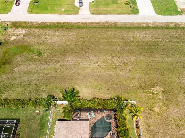 Bird's eye view of the vacant land