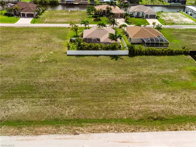 Aerial view of residential area