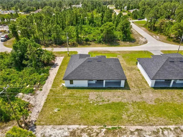 View from above of property