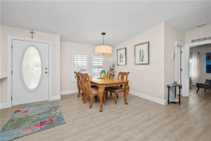 Inviting Front Entry.  Beautiful New Flooring
