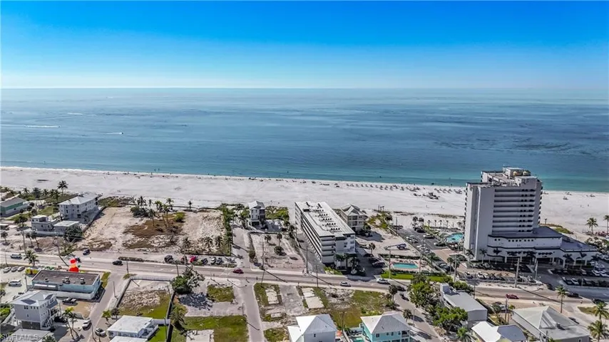 Drone / aerial view of extended coastline